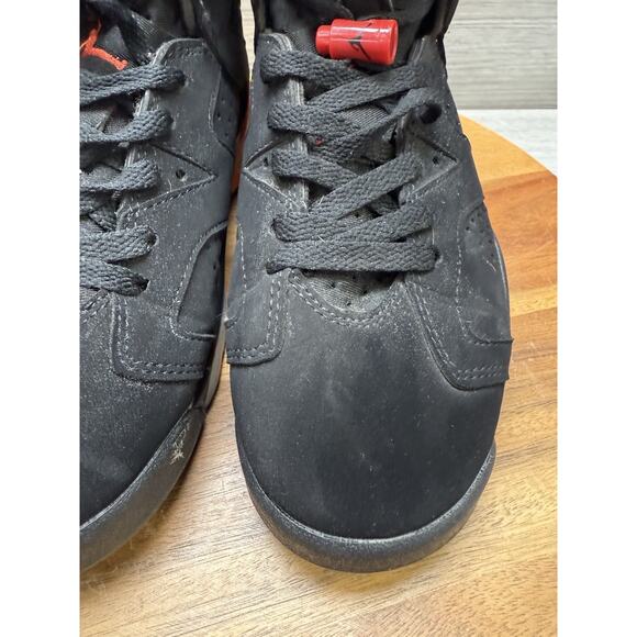 Nike Air Jordan Retro 6 Mid Shoes Black Infrared 384665-060 Women 6.5 - Picture 4 of 15